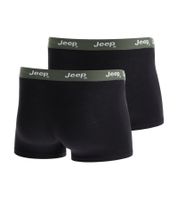 Lot de 2 boxers Jeep Basic pour homme, sous-vêtements en coton, 101545-N147, Noir