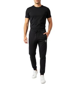 Sporty ON THAT ASS Calvin Klein Men's Cotton Sweatpants with Logo and Pockets, Black