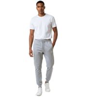 Sporty ON THAT ASS Calvin Klein Men's Cotton Jogging Pants with Logo and Pockets, Light Gray