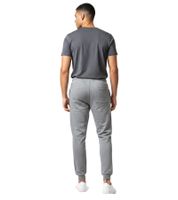 Fashionable ON THAT ASS Leo Men's Jogging Pants, Cotton Sweatshirt with Logo and Pockets, Light Gray