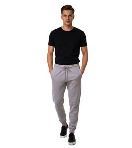 Pantalon de jogging homme ON THAT ASS Aaron, en molleton de coton avec logo et poches, gris clair