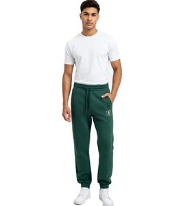 Pantalon de jogging en coton vert ON THAT ASS XOLO pour homme, avec logo et poches