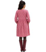 Robe tunique fluide en viscose pour femme, robe décontractée, manches 3/4, rose, 905511