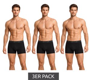 Pack de 3 bóxers básicos PUMA para hombre, de algodón, 701218254 001, color negro.
