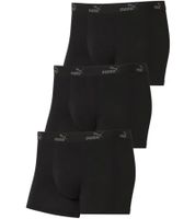 Pack de 3 bóxers básicos PUMA para hombre, de algodón, 701218254 001, color negro.