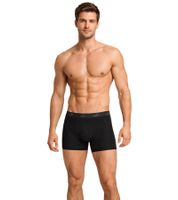 Pack de 3 bóxers básicos PUMA para hombre, de algodón, 701218254 001, color negro.
