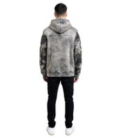 Sweat à capuche homme décontracté, imprimé tie-dye tendance et coupe ample 19112 Anthracite