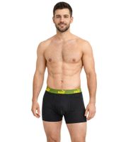 Pack de 3 bóxers básicos PUMA para hombre, ropa interior de algodón 701218254 004 Gris/Verde/Negro