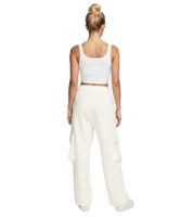 Comodi pantaloni da jogging da donna NIKE NSW Dance - Pantaloni sportivi comodi con tasche cargo - Pantaloni in cotone FV7512-133 - Bianco sporco