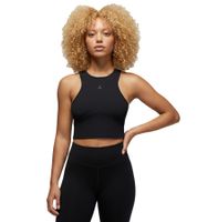 Timeless NIKE Jordan Sport Body Con Women's Crop Top Tank Top with DryFit Sports Shirt Training Shirt FN5156-010 Black