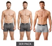 Pack de 3 bóxers básicos PUMA para hombre, ropa interior de algodón 701218254 007 Gris/Gris claro