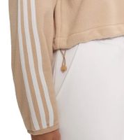 Pull polaire adidas doux et confortable à demi-zip pour femme, chemise polaire durable à demi-zip IY7267 Beige