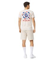 ON THAT ASS Men's Summer Set, 2-Piece: Cotton T-Shirt & Jersey Shorts, Modern Streetwear Outfit, Beige