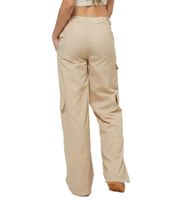 Practical adidas Cargo Pants for Women, Casual Trousers with Patch Pockets, Loose Fit JF6531 Beige