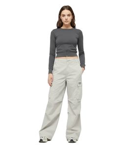 Pantalon cargo femme NIKE NSW en coton, gris clair, avec poches plaquées, référence HM4322-014