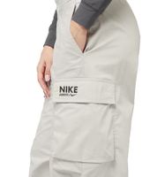Pantalon cargo femme NIKE NSW en coton, gris clair, avec poches plaquées, référence HM4322-014