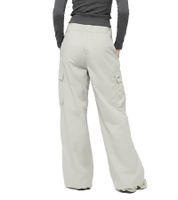Pantalon cargo femme NIKE NSW en coton, gris clair, avec poches plaquées, référence HM4322-014