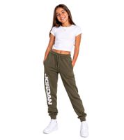 Pantalones deportivos Nike Jordan Flight MPV para niños y niñas, cómodos y con logo Jordan, de algodón, 95D229-E6F, color verde