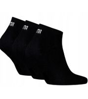 5 Pairs of PUMA Unisex Sneaker Cotton Socks with Flat Seams 100003751 001 Black