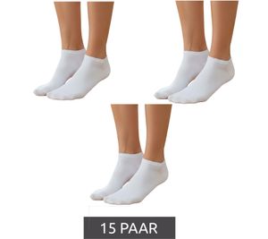 15 paires de chaussettes pour femmes, 90 deniers, opaques et chaudes en coton, blanches