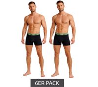 6-Pack Jeep Basic Boxer Shorts for Men, Cotton Underwear I101545-001, Black, Dark Gray, or Dark Blue