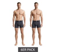 6-Pack Jeep Basic Boxer Shorts for Men, Cotton Underwear I101545-001, Black, Dark Gray, or Dark Blue