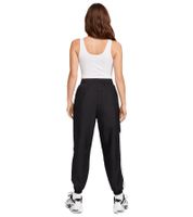 Comfortable NIKE Sportswear Woven Women's Jogging Pants, Tracksuit Bottoms, Streetwear Style, Sports Pants HQ0988-010 Black