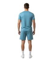 2-Piece ON THAT ASS Zane Men's Sports Set Performance Set Gym Outfit with T-Shirt & Shorts Blue