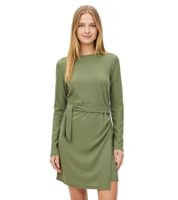 Simple Women's Mini Dress, Long-Sleeved Jersey Crepe Dress, Business Dress 923840 Green