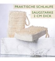 4er Pack Saugstarker Swuper Baumwoll-Spülschwamm nachhaltiger Schwamm Putzmittel Beige/Weiß