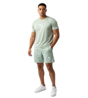 2-Piece ON THAT ASS Zane Men's Workout Set, Gym Outfit with T-Shirt & Shorts, Green