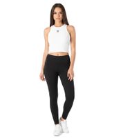 adidas Women's Lightweight Ribbed Tank Top, Crop Top, Cotton Shirt, Fitness Shirt IY9648 White