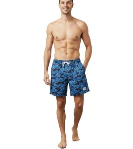 Comfortable SCOTCH & SODA Men's Sports Shorts, Mesh Bermuda Shorts, Fitness Shorts SSSP25M266619 012, Black/Blue/Petrol