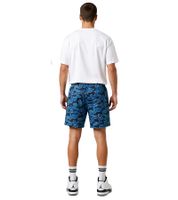 Comfortable SCOTCH & SODA Men's Sports Shorts, Mesh Bermuda Shorts, Fitness Shorts SSSP25M266619 012, Black/Blue/Petrol
