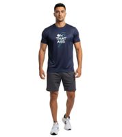 Modern ON THAT ASS Charlie Men's Sports T-Shirt Fitness Performance Shirt with Stylish Design Dark Blue