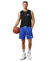 Comfortable SCOTCH & SODA Men's Sports Shorts, Mesh Bermuda Shorts, Fitness Shorts SSSP25M266619, Black/Blue/Petrol or Royal Blue