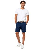 klassische 11 PROJECT PRFribus Herren Chino Shorts inkl. Gürtel mit Knopf und Reißverschluss Shorts 20714807ME in Blau, Schwarz oder Grau