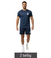 2-teiliges ON THAT ASS Reno Herren Sport-Set Performance Set Gym Outfit mit T-Shirt & Shorts Navy