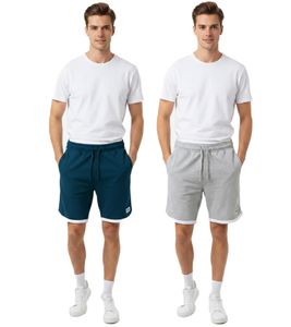 Soft SCOTCH & SODA Men's Cotton Sports Shorts, Fitness Shorts, Casual Shorts, Beach Shorts SSSP25M269727 in Petrol Blue or Light Gray