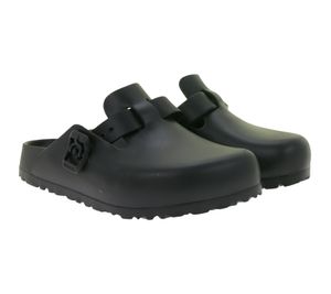 Practical BIRKENSTOCK Boston EVA Clogs for Women and Men, Slip-on Shoes, Regular Width, Made in Germany, 1002314, Black