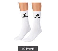 10 Pairs of LOTTO Sport Socks for Men and Women - Training Socks, Tennis Socks, Cotton Socks - White, Gray, or Black