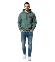 ON THAT ASS Vince Herren Hoody Kapuzen-Pullover Baumwoll-Sweater mit Kängurutasche Hoodie Grün