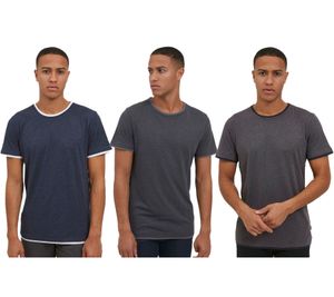 Camiseta clásica de cuello redondo para hombre 11 PROJECT PRVenanzio 20714124ME en azul, gris oscuro o gris