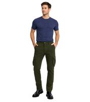 Classic FQ1924 FQHarris Men's Cargo Pants with Button and Zip - Casual Trousers 21900476-ME in Brown, Green, or Black