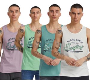 Classic BLEND BDLingo Men's Crew Neck Tank Top 20714921ME White, Blue, Purple, or Turquoise