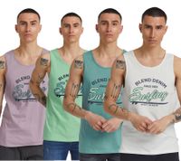 Classic BLEND BDLingo Men's Crew Neck Tank Top 20714921ME White, Blue, Purple, or Turquoise