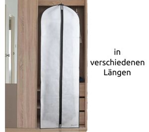 Breathable Luk-Aves Garment Bag for Wedding Dresses, 180cm or 140cm, White