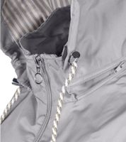 Timeless Wedolina Linda Women's Transitional Jacket, Short Coat with Detachable Hood, Sporty Spring Jacket, Peach-Orange or Light Gray