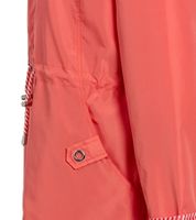 Timeless Wedolina Linda Women's Transitional Jacket, Short Coat with Detachable Hood, Sporty Spring Jacket, Peach-Orange or Light Gray