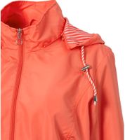 Timeless Wedolina Linda Women's Transitional Jacket, Short Coat with Detachable Hood, Sporty Spring Jacket, Peach-Orange or Light Gray